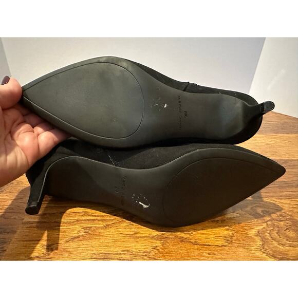 Marc Fisher Women's Faux Suede Glorry Kitten Heel Ankle Boots Black Size 9 NWOB - Picture 7 of 11